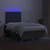 vidaXL Box spring postelja z vzmetnico LED temno siva 120x190 cm blago