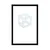 Plakat s paspartujem minimalistična kocka - 60x90 no frame