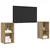 Set TV komoda Zidne 2 pcs Umjetnički hrast 37 x 35 x 72 cm