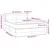 Vidaxl Box spring postelja z vzmetnico krem 140x200 cm blago