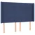 Vidaxl Box spring postelja z vzmetnico LED modra 140x190 cm blago
