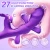 SuperLove 4in1 Dual Flapping, Heating Rabbit Vibrator Purple