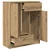 Komoda s ladicama i vratima artisan hrast 73x31x90 cm