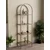Hanah Home Idil polica za knjige 47 × 158 × 30 cm, antik / bronzano staklo