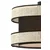Opviq Luster Halo, 40x40cm, Krem-crni