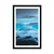 Plakat s paspartujem ledeni kristali - 40x60 black