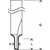 Bosch Glodalo za kanale PRO 2608628438, 1 pero, O3.2 mm, L7.7 mm, 6 mm