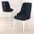Hanah Home Set stolica Pare, 46x94x46 cm, 4 komada, Antracit-bele