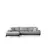 Atelier del Sofa Ugaona garnitura Eti 98x78x170cm Siva