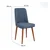 Hanah Home Trpezarijska stolica Vina 1048 47x89x46cm Orah