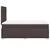 Vidaxl Box spring postelja z vzmetnico temno rjava 120x190 cm blago