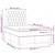 Vidaxl Box spring postelja z vzmetnico LED temno siva 120x200 cm blago