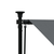 Tenda na uvlačenje antracit 350 x 150 cm od tkanine i čelika