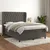 Vidaxl Box spring posteljni z vzmetnico temno siv 140x190 cm žamet