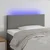 Vidaxl LED posteljno vzglavje temno sivo 100x5x78/88 cm blago