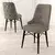 HANAH HOME Set 6 stolica Pare Cappuccino Black