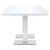 Produživi stol visokog sjaja bijeli 180 x 90 x 76 cm MDF