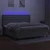 Vidaxl Box spring postelja z vzmetnico LED sv. siva 200x200 cm blago