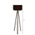 OPVIQ AYD 2933 Podna lampa, Drvena, E27, Bordo