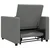 Sofa na razvlačenje Singl Tamno siva 90 x 165 x 87 cm tkanina