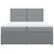 Vidaxl Box spring postelja z vzmetnico svetlo siva 200x200 cm blago