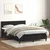 Vidaxl Box spring postelja z vzmetnico črna 160x210 cm žamet
