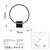 Opviq Halka 13309 Zidna lampa, Crna