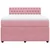 Vidaxl Box spring postelja z vzmetnico roza 140x200 cm žamet