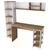 Hanah Home Radni sto HA125-3428, 160x161,8x45 cm, Orah-beli
