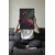 WallXpert uramljena slika 115228, ružičasti flamingo na tamnozelenoj pozadini, 50 x 70 cm, crni ram