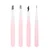 Kombinovani Set Pinceta - Beli i Ružičasti 4 komada HD | BRUSHWORKS |Kozmo Shop Online