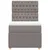 Vidaxl Box spring postelja z vzmetnico taupe 90x200 cm blago