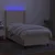Vidaxl Box spring postelja z vzmetnico LED krem 80x200 cm blago