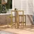 Vidaxl Barska miza 60x60x110 cm impregnirana borovina
