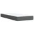 Vidaxl Box spring postelja z vzmetnico temno siva 90x200 cm blago