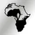 Afrika - M363 Crni Dekorativni Metalni Zidni Pribor