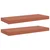 Polica na zidu 2 pcs Crvena 60 x 23 x 4 cm Konstruirano drvo