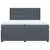 Vidaxl Box spring postelja z vzmetnico temno siva 200x200 cm žamet