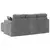 Sofa Tamno siva 178 x 134 x 80 cm Baršun