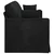 Sofa Crna 228 x 78 x 80 cm Baršun