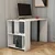 Hanah home Radni sto 120x75,4x60?cm Belo-Antracit