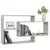 Zidne police siva boja betona 104x20x58,5 cm konstruirano drvo