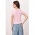 Trendyol Milla Ženska majica TWOSS26TS00203, Roze
