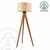 Podna lampa AIDA 1xE27/15W/230V hrast/rafija
