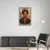 Canvas Slika na platnu Frida Kahlo Kraljica boja 40x60cm, Sa ramom, Crni