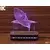 Black Cut 3D Lampa Ajkula, Hladno bela