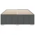 vidaXL Posteljni okvir brez vzmetnice temno siv 140x190 cm blago