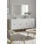 Hanah Home komoda Salkim 150, 125 cm, bela / zlatna