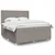 Vidaxl Box spring postelja z vzmetnico taupe 180x200 cm blago