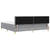 Vidaxl LED Box Spring Postelja Svetlo siva 200 x 200 cm blago